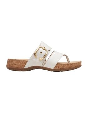 Womens Clarks Reileigh Park Sandals, Off White Leather. 26177429